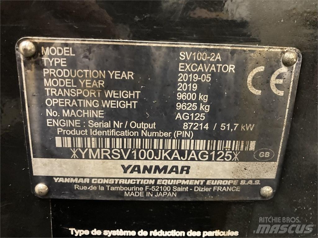 Yanmar SV 100-2A حفارات وسط 7 طن - 12 طن