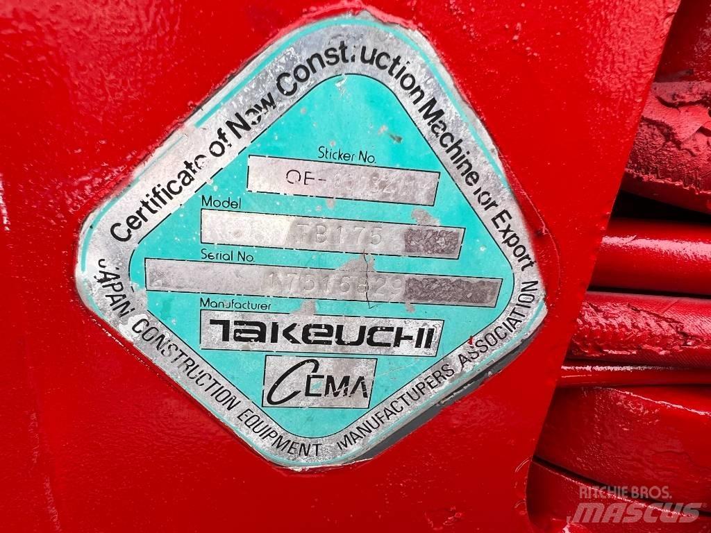 Takeuchi TB175 حفارات وسط 7 طن - 12 طن