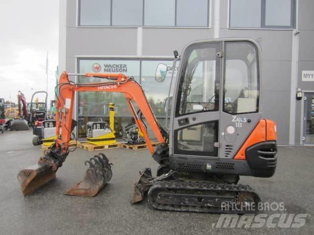 Hitachi ZX 18 حفارات صغيرة أقل من 7 طن (حفارات صغيرة)