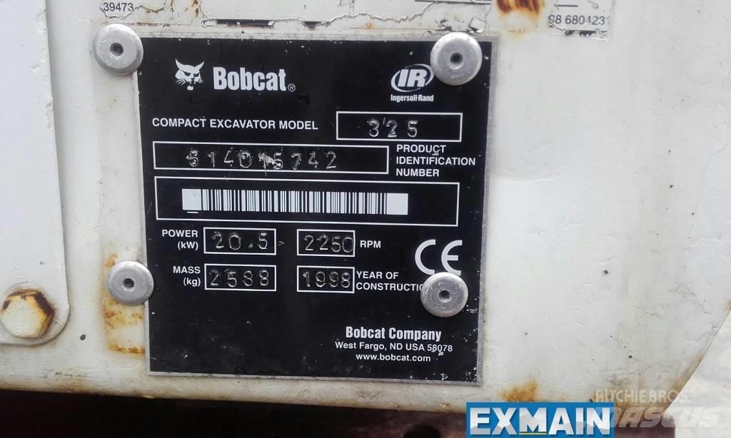 Bobcat X 325 حفارات صغيرة أقل من 7 طن (حفارات صغيرة)