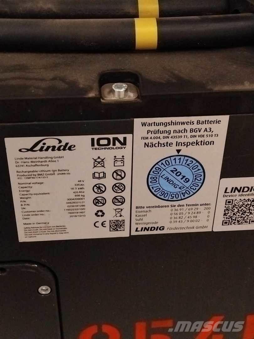 Linde E16 ION شاحنات ذات رافعات شوكية تعمل بالكهرباء