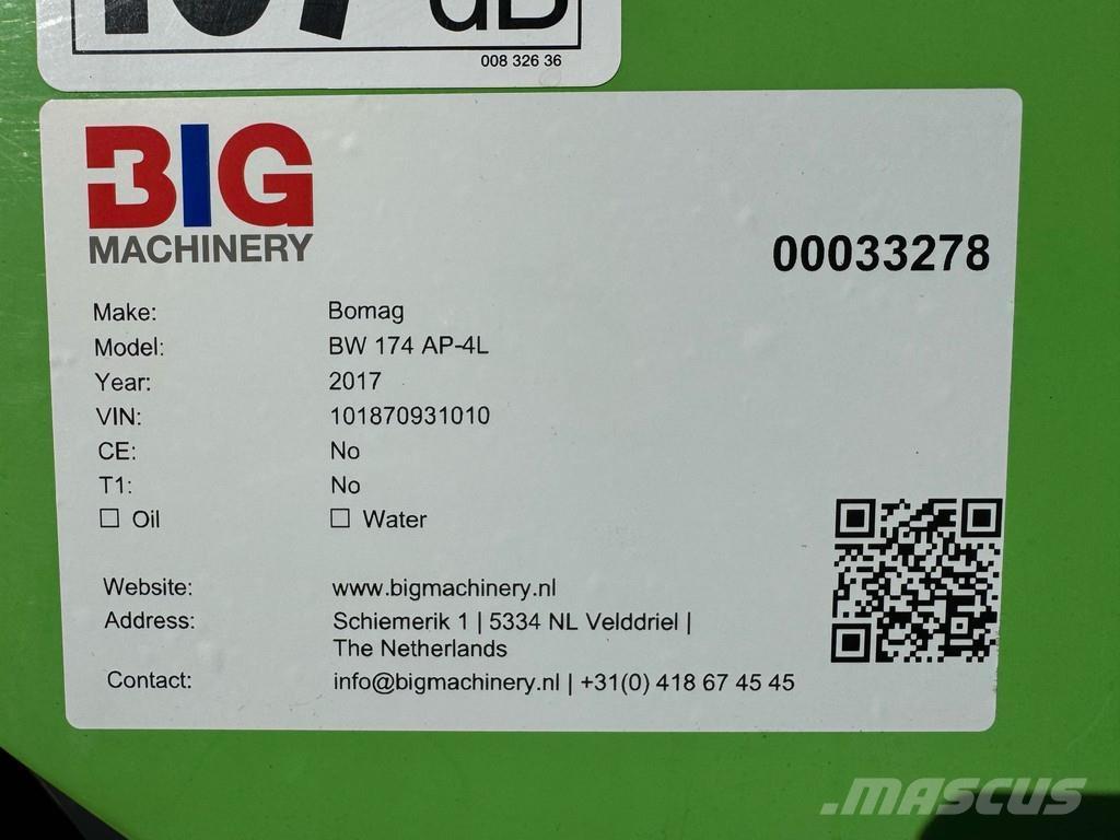 Bomag BW174 AP-4i مداحل ثنائية الاسطوانة