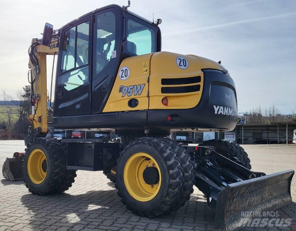 Yanmar B 95 W حفارات بعجل