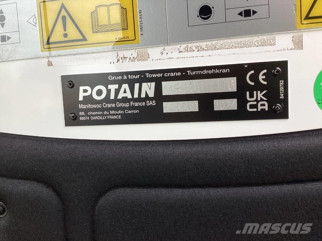 Potain MR309-H16 رافعات برجية