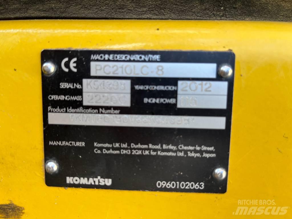 Komatsu PC 210 LC-8 حفارات زحافة