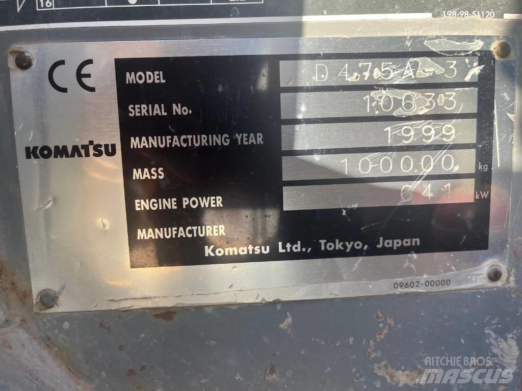 Komatsu D 475 A-3 بلدوزرات مجنزرة