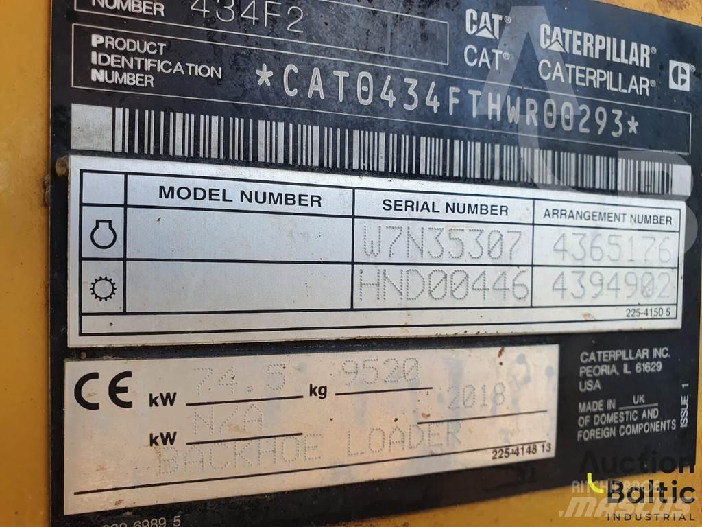 CAT 434 F2 لوادر ذات جرافات عكسية