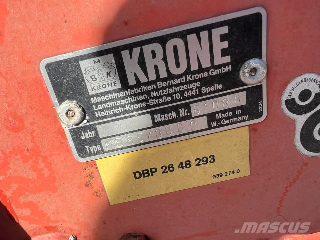Krone KE85/3000 الكاسحات وقلابات التربة ذات المحركات
