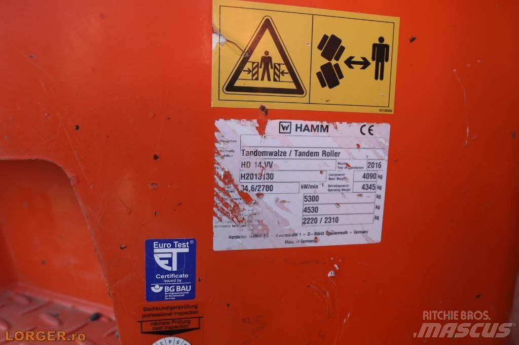 Hamm HD 14 VV مداحل ثنائية الاسطوانة