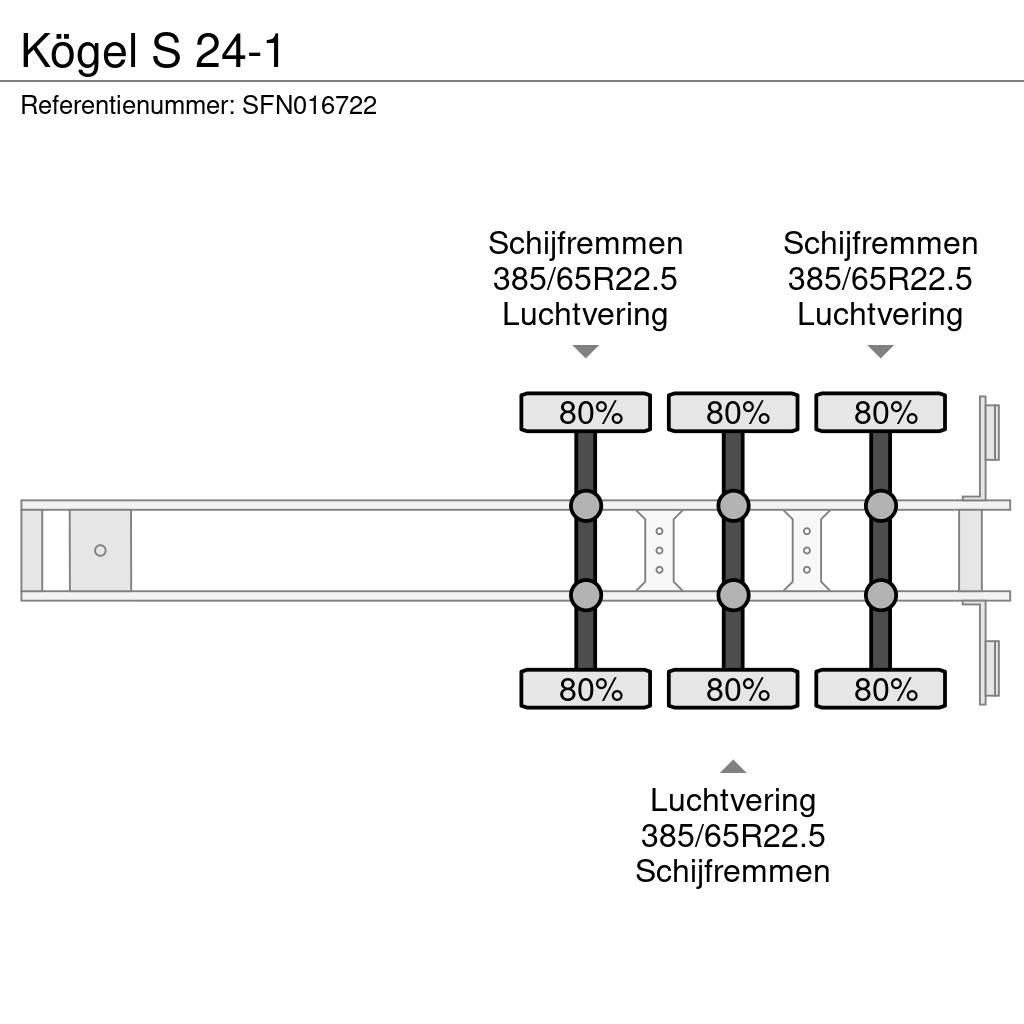 Kögel S 24-1 نصف مقطورات بباب جانبي