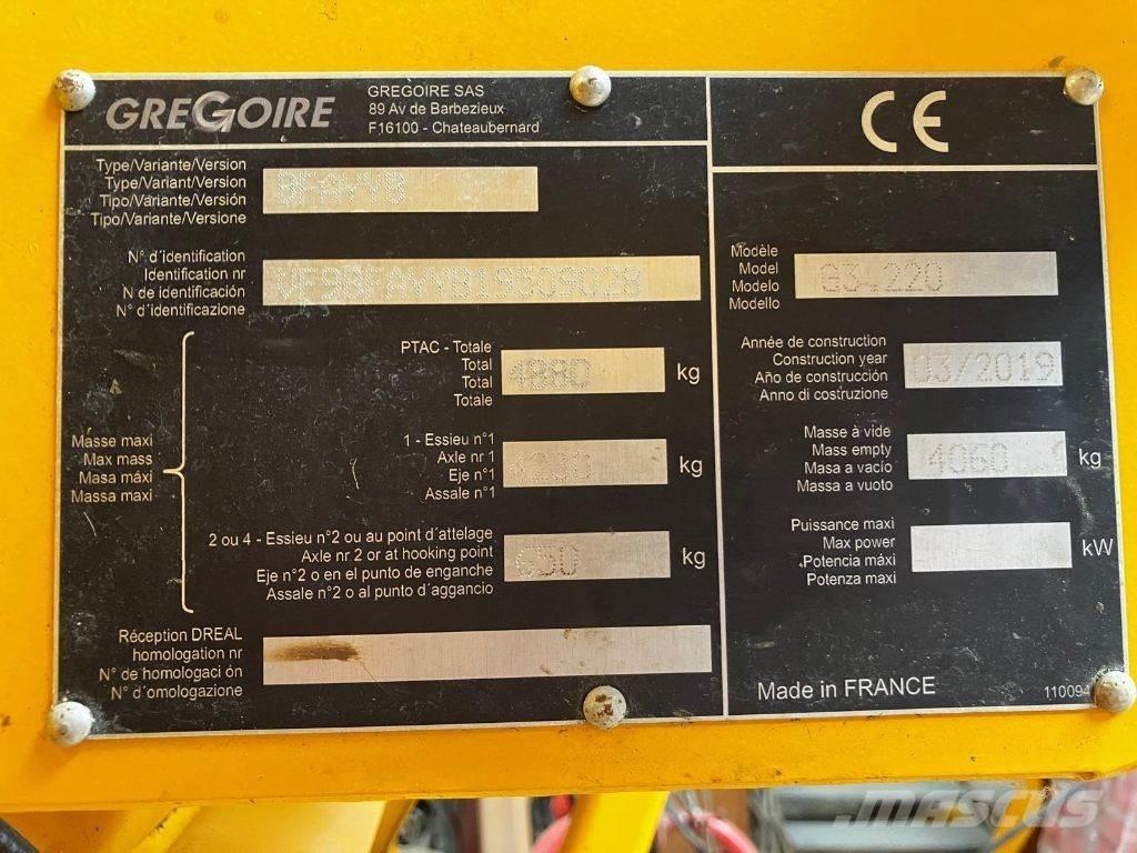 Gregoire G3.220 ماكينات حصد الكروم