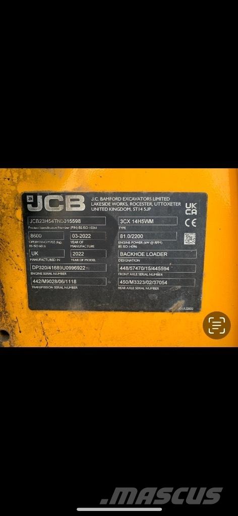 JCB 3 CX لوادر ذات جرافات عكسية
