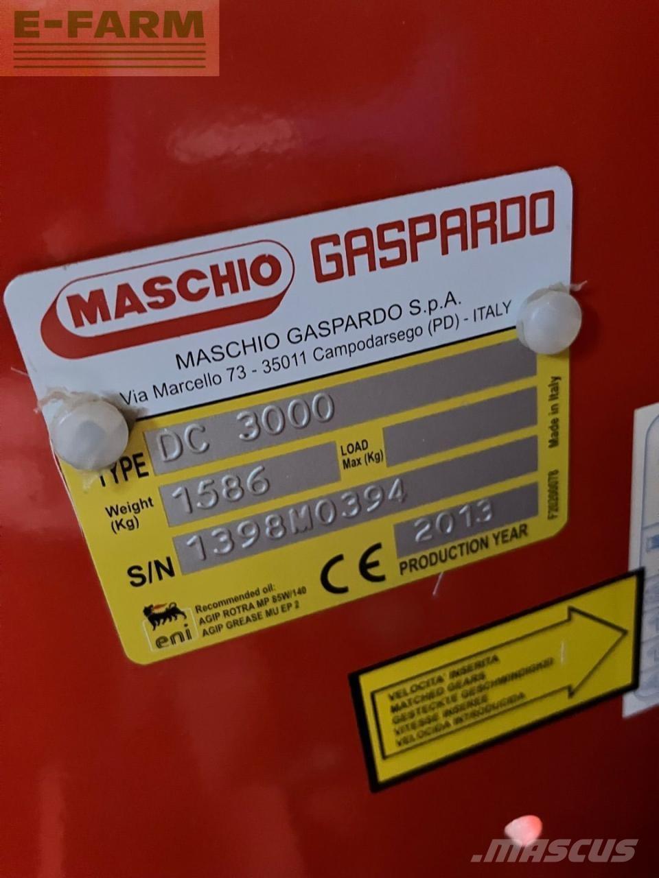 Maschio DC 3000 الكاسحات وقلابات التربة ذات المحركات