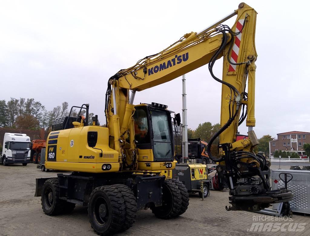 Komatsu PW160-11 حفارات بعجل