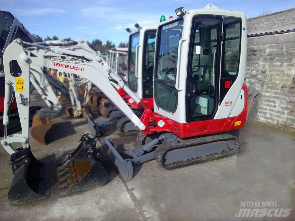 Takeuchi TB216 حفارات صغيرة أقل من 7 طن (حفارات صغيرة)