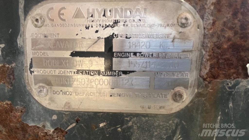 Hyundai Robex 170w-9 حفارات بعجل