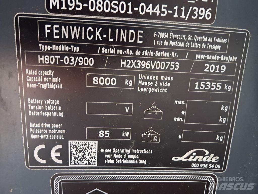 Linde H80T/03-900 شاحنات LPG
