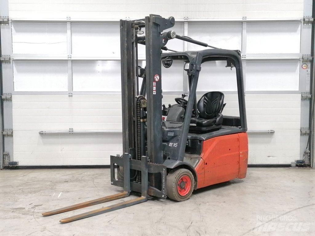 Linde E16-01 شاحنات ذات رافعات شوكية تعمل بالكهرباء