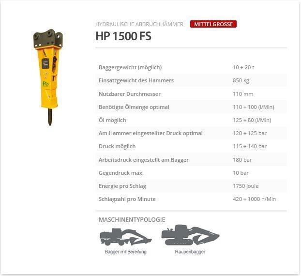 Indeco HP 1500 FS مطارق / كسارات
