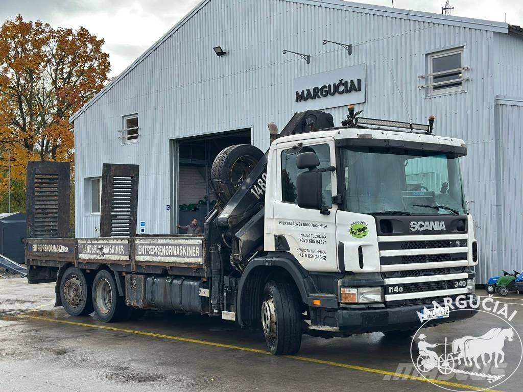 Scania 114G 340 شاحنات الرافعات