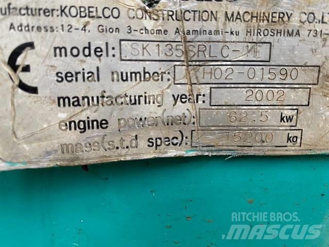 Kobelco SK 135 SR LC حفارات زحافة