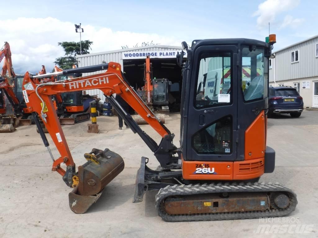 Hitachi ZX 26 U-6 حفارات صغيرة أقل من 7 طن (حفارات صغيرة)