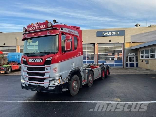 Scania R 500 شاحنات الرافعات الخطافية