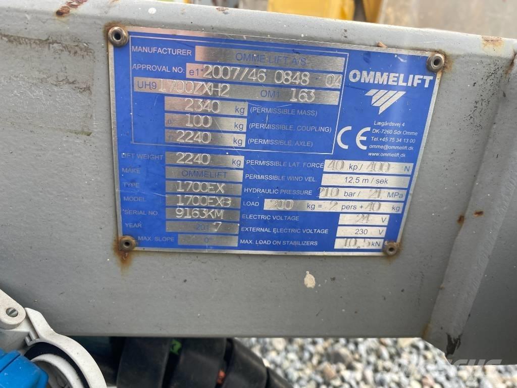 Omme 1700 EBX المنصات الهوائية المثبتة على مقطورة