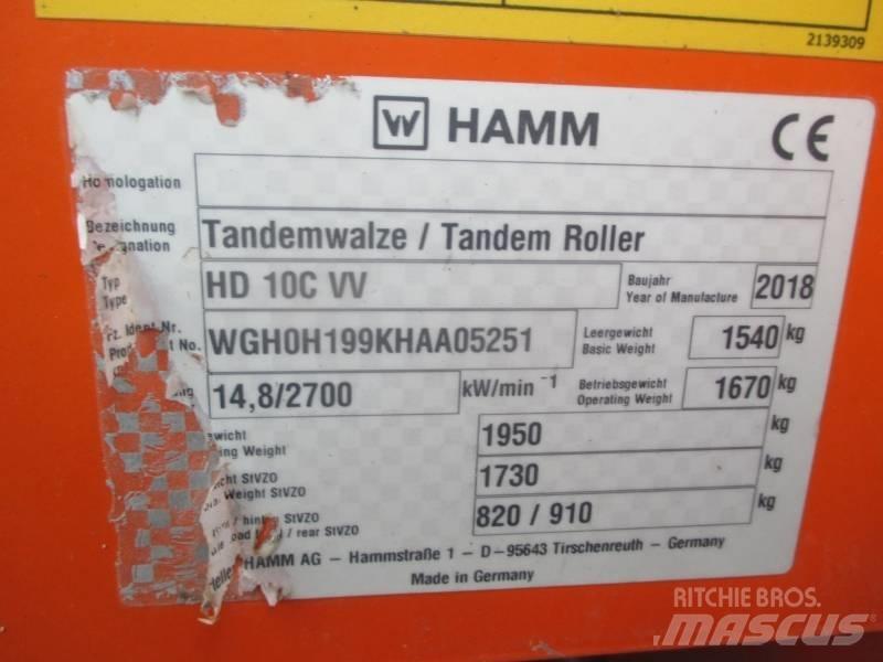 Hamm HD 10 C VV مداحل ثنائية الاسطوانة