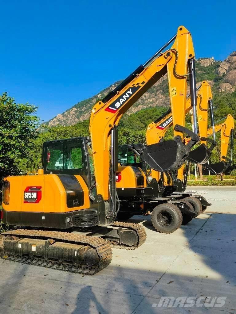 Sany sy55u حفارات صغيرة أقل من 7 طن (حفارات صغيرة)