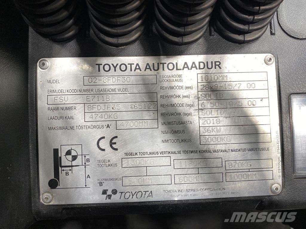 Toyota 02-8FDF30 شاحنات الديزل