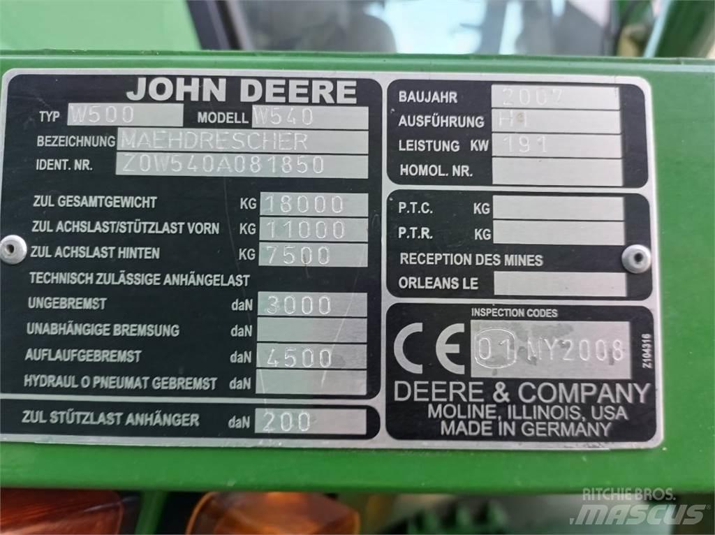John Deere W540 حصادات