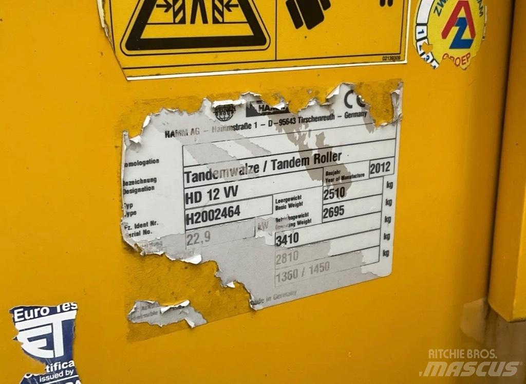 Hamm HD 12 VV مداحل ثنائية الاسطوانة