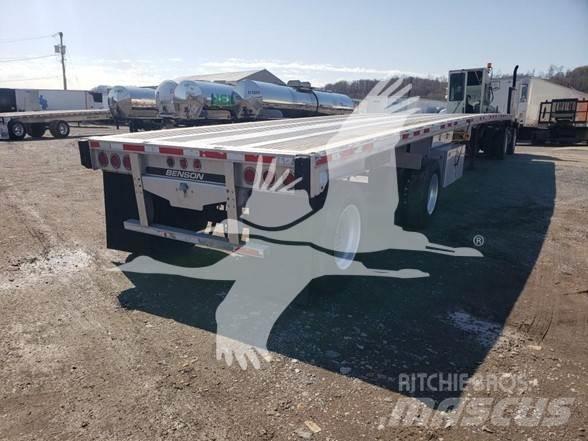 Benson ALUM FLATBED نصف مقطورات مسطحة / مفصلية الجوانب
