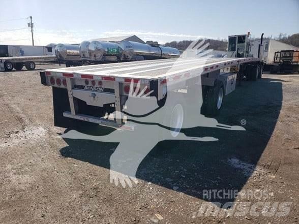 Benson ALUM FLATBED نصف مقطورات مسطحة / مفصلية الجوانب