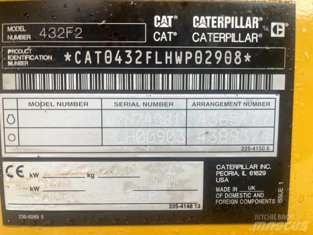 CAT 432 F2 لوادر ذات جرافات عكسية