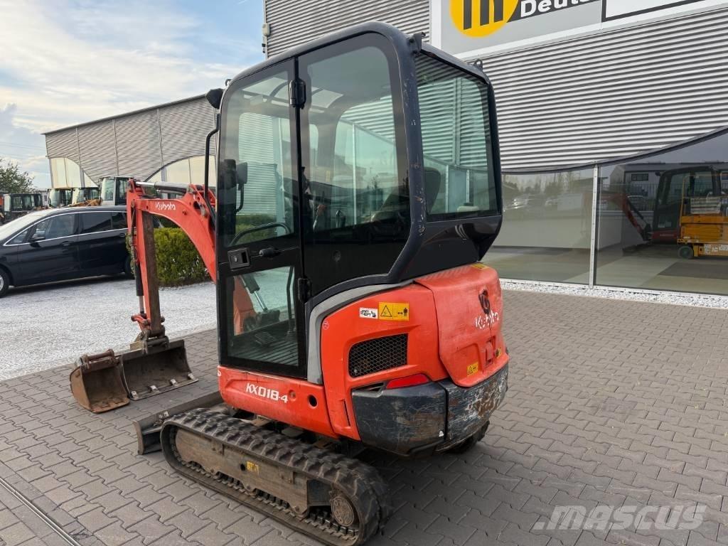Kubota KX 018-4 حفارات صغيرة أقل من 7 طن (حفارات صغيرة)