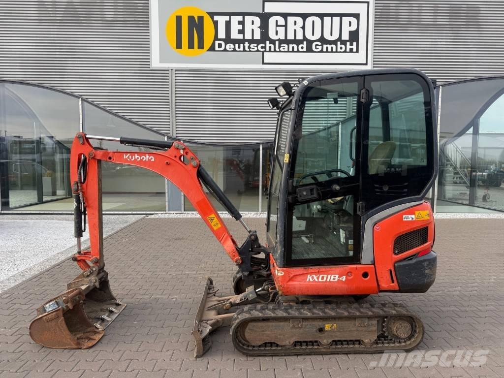 Kubota KX 018-4 حفارات صغيرة أقل من 7 طن (حفارات صغيرة)