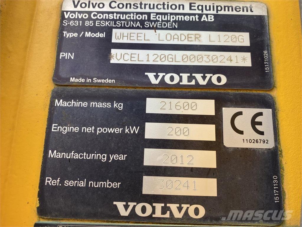 Volvo L120G لوادر بعجل