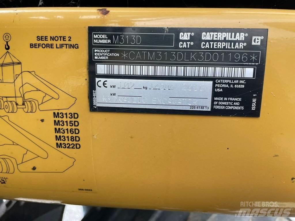 CAT M313D حفارات بعجل