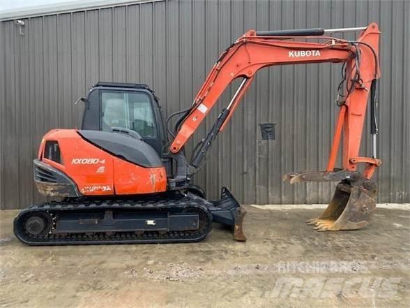 Kubota KX080-4 حفارات زحافة