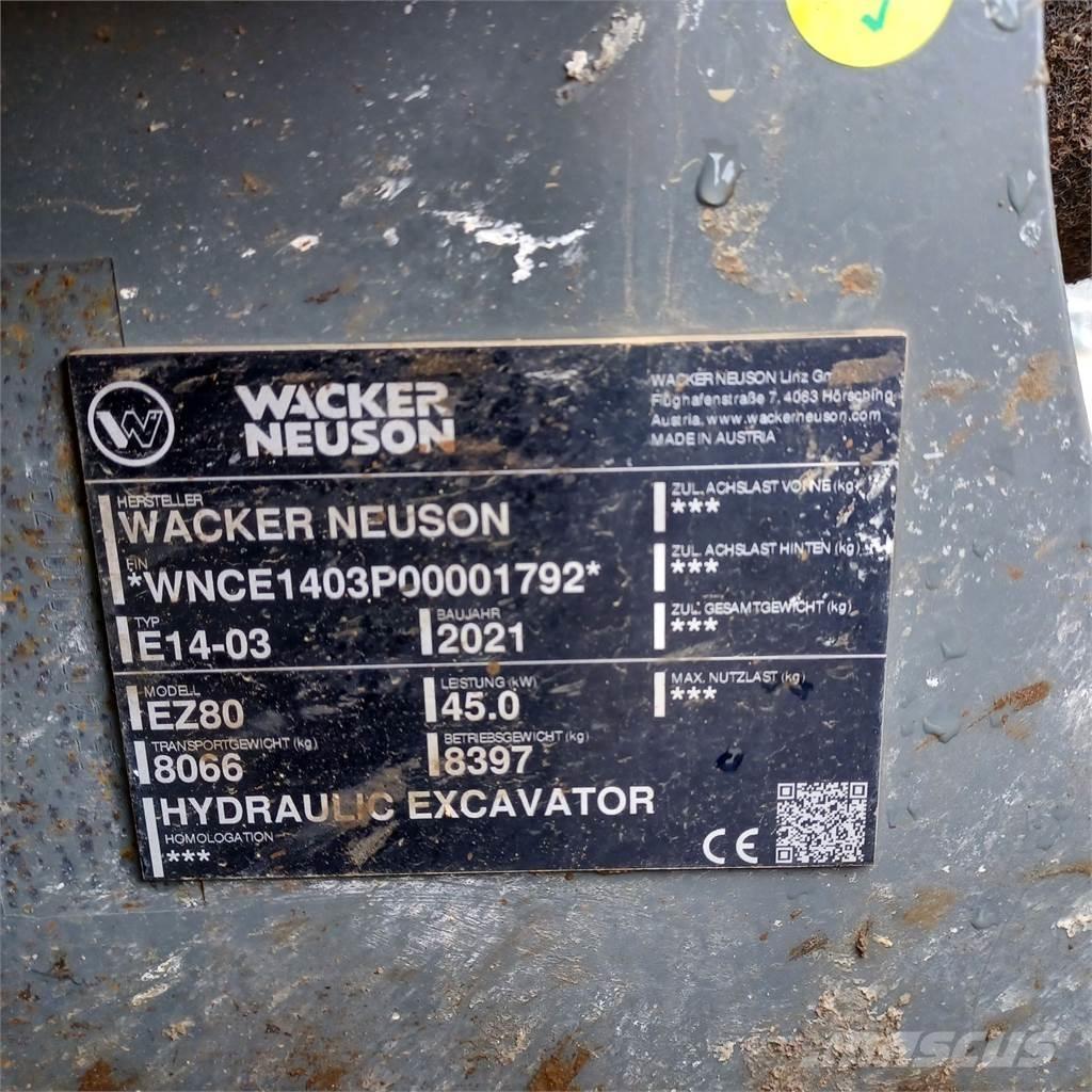 Wacker Neuson EZ80 حفارات زحافة