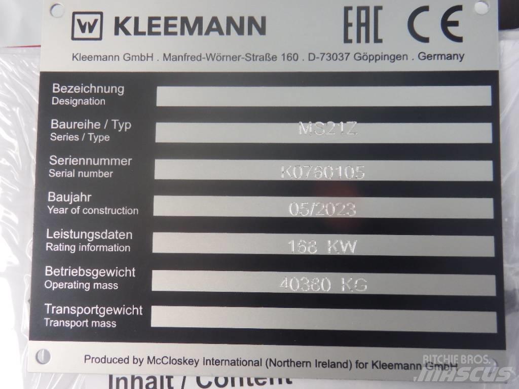 Kleemann MS 21 Z غرابيل