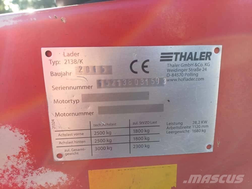 Thaler 2138/K لوادر بعجل