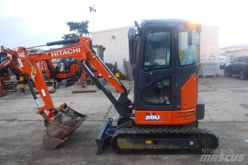 Hitachi ZX 26 U-6 حفارات صغيرة أقل من 7 طن (حفارات صغيرة)