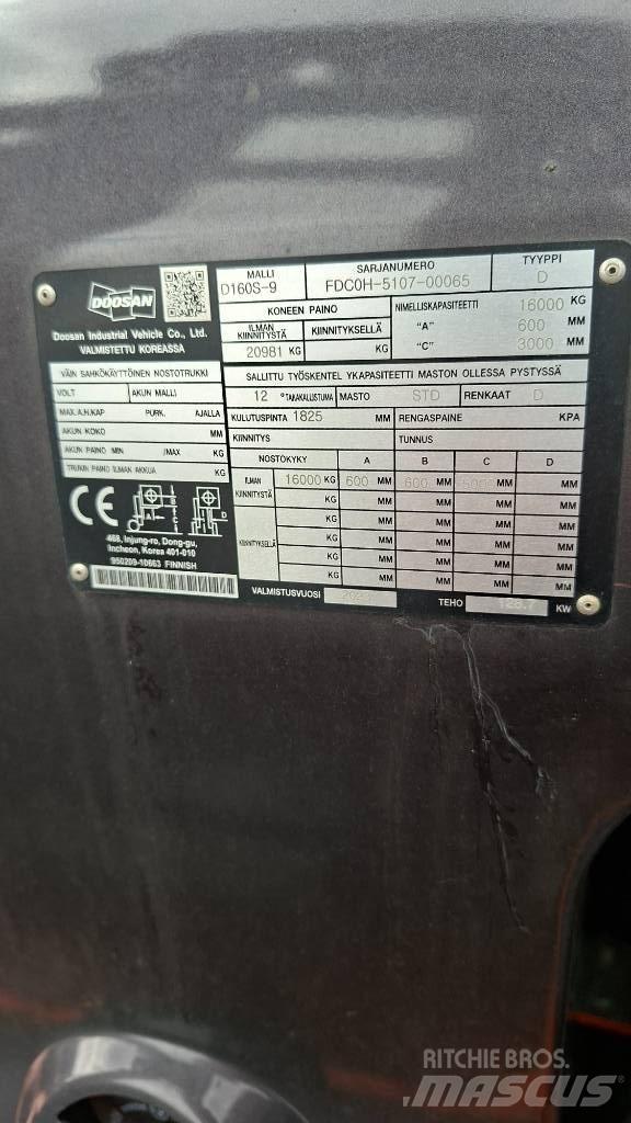 Doosan D160S-9 شاحنات الديزل