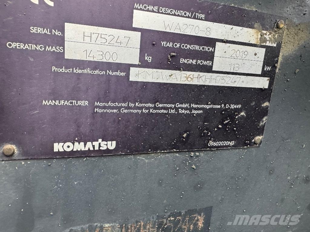 Komatsu WA 270-8 لوادر بعجل