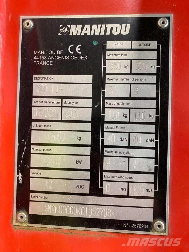 Manitou 220 TJ رافعات سلة مفصلية