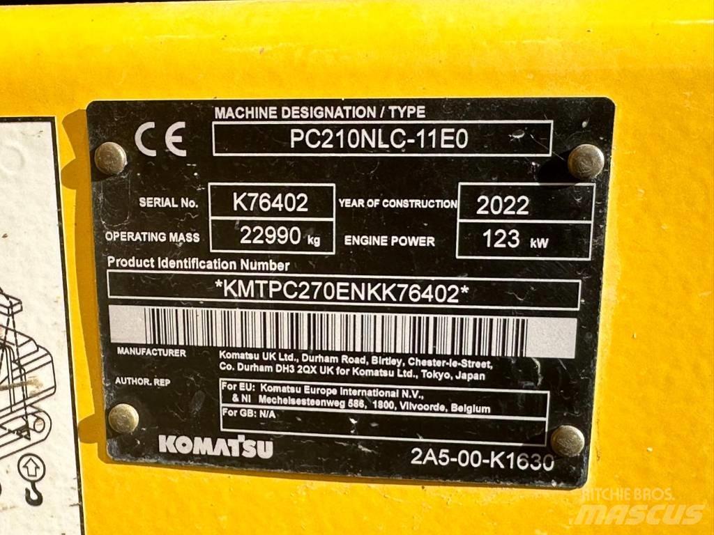 Komatsu PC 210 NLC حفارات زحافة
