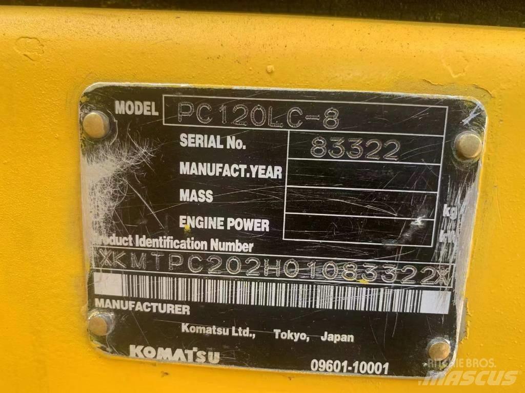 Komatsu PC 120-8 حفارات وسط 7 طن - 12 طن